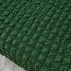 Tiger Stool Cover Burgundy Seersucker Soft Elastic Modern All-wrap Tiger Bench Cover Stool Cover Plaid Sofa Chair Cover