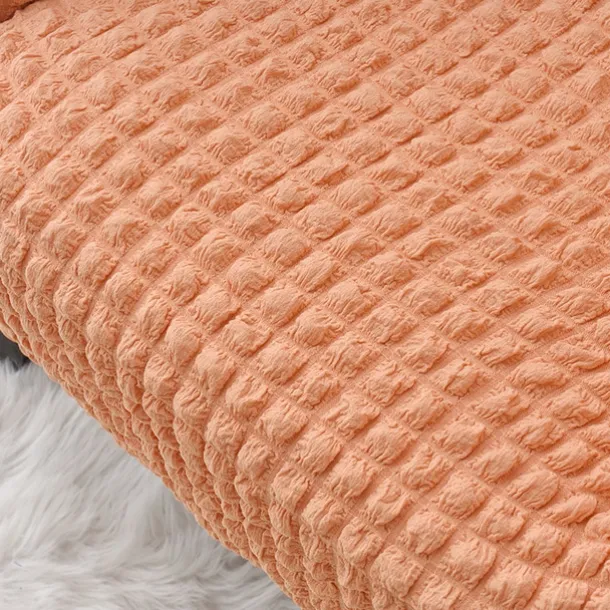 Tiger Stool Cover Burgundy Seersucker Soft Elastic Modern All-wrap Tiger Bench Cover Stool Cover Plaid Sofa Chair Cover