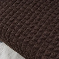 Tiger Stool Cover Burgundy Seersucker Soft Elastic Modern All-wrap Tiger Bench Cover Stool Cover Plaid Sofa Chair Cover