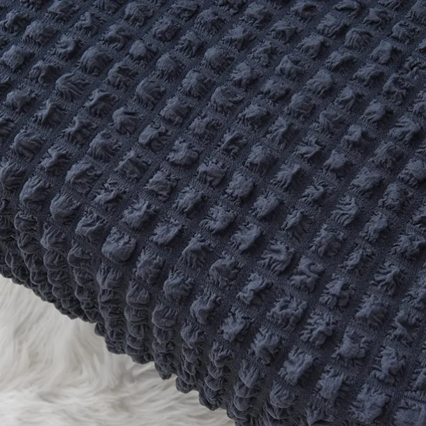 Tiger Stool Cover Burgundy Seersucker Soft Elastic Modern All-wrap Tiger Bench Cover Stool Cover Plaid Sofa Chair Cover