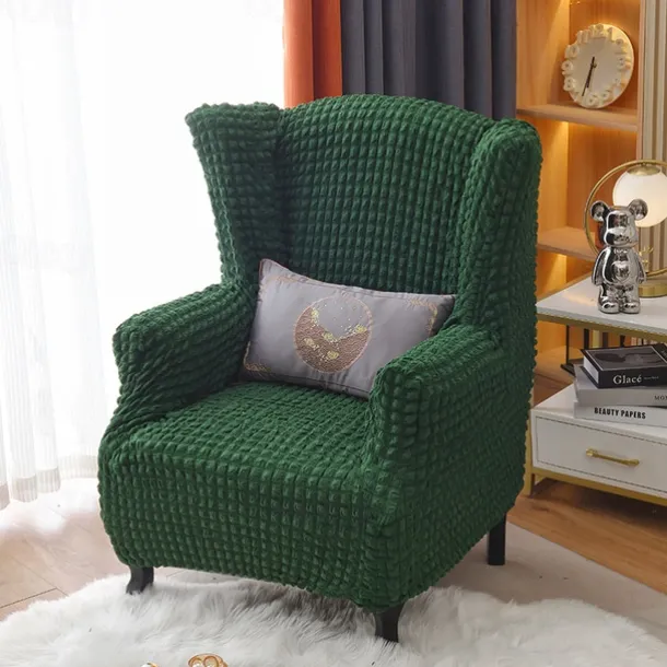 Tiger Stool Cover Burgundy Seersucker Soft Elastic Modern All-wrap Tiger Bench Cover Stool Cover Plaid Sofa Chair Cover