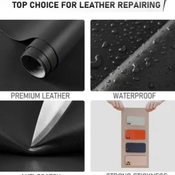 Tiktok Leather Repair Patch，Self-Adhesive Couch Tape，Stick for Sofa Couche,Car Seats,Cabinets,Wall,Handbags,Multicolor Available Anti Scratch Leather Peel