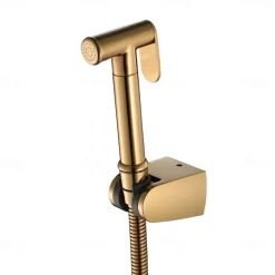 Ti-PVD Gold Handheld Bidet Sprayer with ABS Base and 1.5m Hose