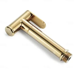 Ti-PVD Gold Handheld Bidet Sprayer with ABS Base and 1.5m Hose