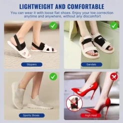 Toe Separator For Bunion Relief, (Fit Up To 100kg) Bunion Corrector For Women And Men Big Toe Pain Relief Set, Day & Night 24hrs Support Big Toe Straightener, Big Toe Hammer Bunion