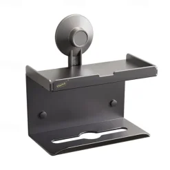 Toilet Brush and Holder, Paper Towel Holder, Suction Cup Bath Hardware Set, Bathroom Accessories Wall-Mounted