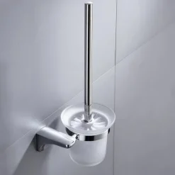 Toilet Brush Holder New Design / Creative Contemporary / Modern Stainless Steel / Zinc Alloy / Metal 1pc - Bathroom Wall Mounted