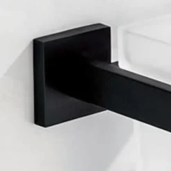 Toilet Brush Holder Set New Design Stainless Steel Matte Black Toilet Brush Holder Wall Mounted 1pc