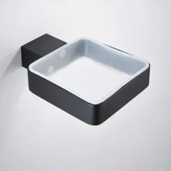 Toilet Brush with Holder, Stainless Steel Wall Mounted Rubber Painted Toilet Bowl Brush and Holder for Bathroom