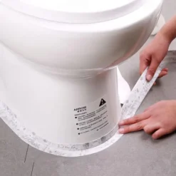 Toilet Glue Sticker, Kitchen Waterproof Oil-proof And Mildew-proof Table Corner Wall Corner Beautification Sticker 3cm*1.5m(1.5*59.06")