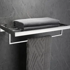 Toilet Paper Holder / Robe Hook / Bathroom Shelf New Design / Creative Contemporary / Modern Stainless Steel + A Grade ABS / Stainless Steel / Metal 4pcs - Bathroom Wall Mounted