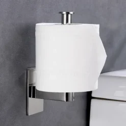 Toilet Paper Holder Adjustable Length / New Design / Self-adhesive Contemporary / Modern Stainless Steel / Low-carbon Steel / Metal 1pc - Bathroom Wall Mounted
