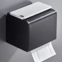 Toilet Paper Holder Aluminum, Wall Mounted Toilet Paper Roll Holder, Bathroom Accessories Roll Paper, Mobile Phone Rack, Paper Towel Holder, Toilet Tissue