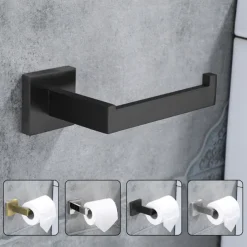 Toilet Paper Holder Bathroom Tissue Holder Paper Roll SUS 304 Stainless Steel Wall Mount (Matte Black/Chrome/Brushed Nickel/Golden)