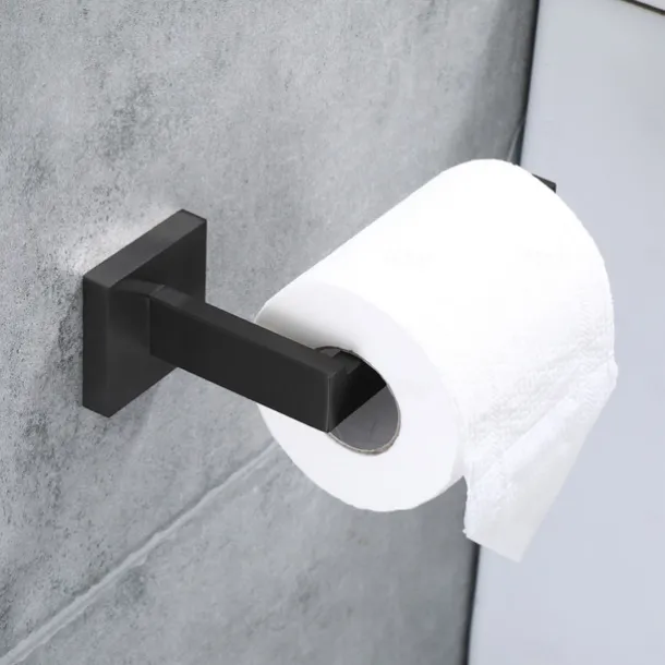 Toilet Paper Holder Bathroom Tissue Holder Paper Roll SUS 304 Stainless Steel Wall Mount (Matte Black/Chrome/Brushed Nickel/Golden)