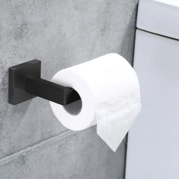 Toilet Paper Holder Bathroom Tissue Holder Paper Roll SUS 304 Stainless Steel Wall Mount (Matte Black/Chrome/Brushed Nickel/Golden)