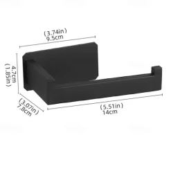 Toilet Paper Holder for Bathroom Self-adhesive 304 Stainless Steel Roll Paper Holder Paper Towel Holder Punch Free Wall Mounted Toilet Paper Holder Bathroom Roll Paper Holder