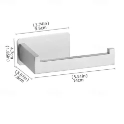 Toilet Paper Holder for Bathroom Self-adhesive 304 Stainless Steel Roll Paper Holder Paper Towel Holder Punch Free Wall Mounted Toilet Paper Holder Bathroom Roll Paper Holder