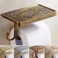 Toilet Paper Holder Multifunction Antique Zinc Alloy 1PC - Bathroom
