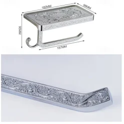 Toilet Paper Holder Multifunction Antique Zinc Alloy 1PC - Bathroom