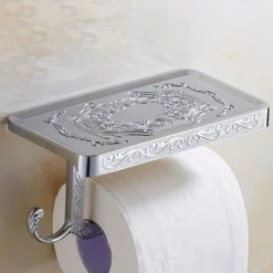 Toilet Paper Holder Multifunction Antique Zinc Alloy 1PC - Bathroom