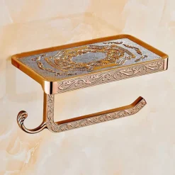 Toilet Paper Holder Multifunction Antique Zinc Alloy 1PC - Bathroom