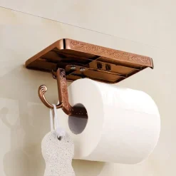 Toilet Paper Holder Multifunction Antique Zinc Alloy 1PC - Bathroom