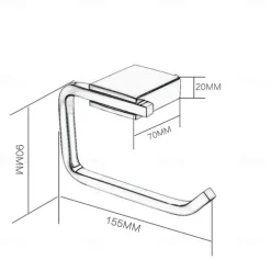 Toilet Paper Holder New Design / Creative Contemporary / Traditional Metal 1pc - Bathroom Wall Mounted