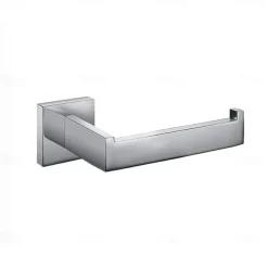 Toilet Paper Holder Premium Design Contemporary Stainless Steel for Bathroom Wall Mounted Brushed Silvery 1pc
