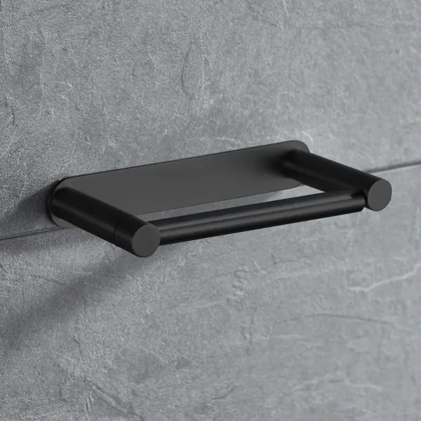 Toilet Paper Holder Self-adhesive Roll Paper Holder Stainless Steel Material Paper Towel Holder Brushed and Painted Finishes