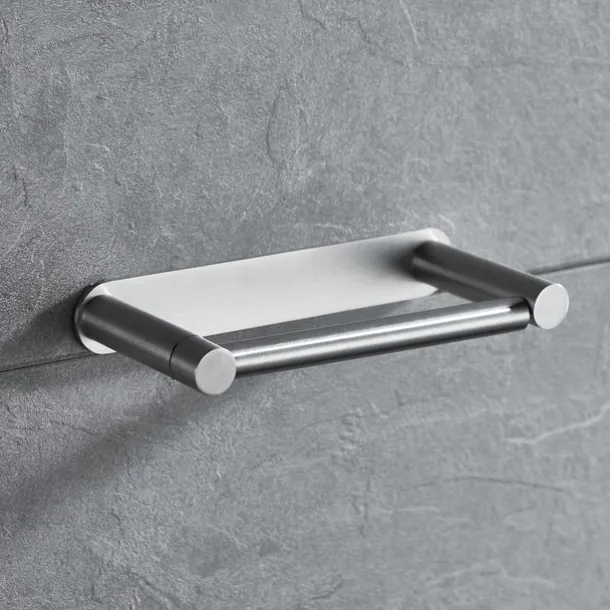 Toilet Paper Holder Self-adhesive Roll Paper Holder Stainless Steel Material Paper Towel Holder Brushed and Painted Finishes