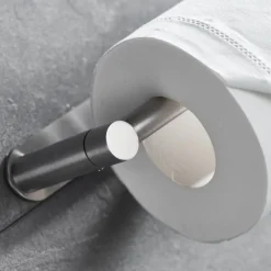 Toilet Paper Holder Self-adhesive Roll Paper Holder Stainless Steel Material Paper Towel Holder Brushed and Painted Finishes
