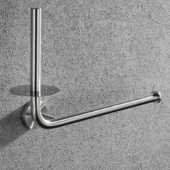 Toilet Paper Holder Vertical Installation Towel Bar Detachable 304 Stainless Steel Brushed Nickel and Matte Black 1pc