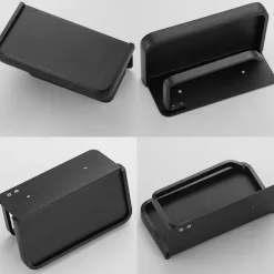 Toilet Paper Holder with Shelf Wall Mounted,Aluminum Toilet Paper Roll Holder, Tissue Roll with Mobile Phone Storage