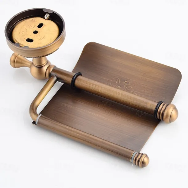 Toilet Paper Holders Antique Brass 1 pc - Hotel bath
