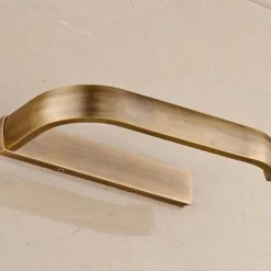 Toilet Paper Holders Contemporary Brass Roll Paper Holder Matte Brass 1pc