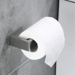 Toilet Paper Holder,SUS304 Self Adhesive Wall Mounted Toilet Roll Holder,Stainless Steeln Bathroom Tissue Holders(Black/Chrome/Golden/Brushed Nickel)