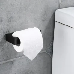 Toilet Paper Holder,SUS304 Self Adhesive Wall Mounted Toilet Roll Holder,Stainless Steeln Bathroom Tissue Holders(Black/Chrome/Golden/Brushed Nickel)