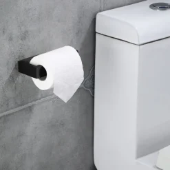 Toilet Paper Holder,SUS304 Self Adhesive Wall Mounted Toilet Roll Holder,Stainless Steeln Bathroom Tissue Holders(Black/Chrome/Golden/Brushed Nickel)