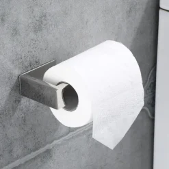 Toilet Paper Holder,SUS304 Self Adhesive Wall Mounted Toilet Roll Holder,Stainless Steeln Bathroom Tissue Holders(Black/Chrome/Golden/Brushed Nickel)