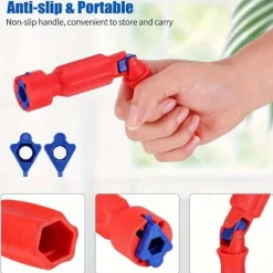 Toilet Seat Accessory Tool, Universal Toilet Seat Mount Key, Toilet Seat Repair Wrench, 10/13/17mm Professional Universal Plastic High Strength Mounting Key