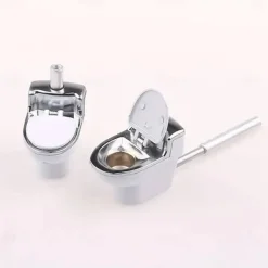 Toilet Shaped Ceramic Portable Pipe for Tobacco