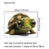 Toilet Sticker, Please Rinse, Funny Cartoon Turtle Pattern Self-Adhesive Wall Stickers, Bathroom Home Decoration Stickers, Removable Stickers