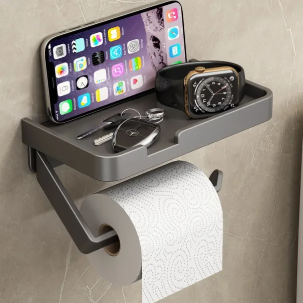 Toilet Tissue Holder Punch Free Toilet Roll Paper Storage Rack Tissue Box Toilet Toilet Paper Holder Toilet Paper Holder