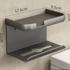 Toilet Tissue Holder Punch Free Toilet Roll Paper Storage Rack Tissue Box Toilet Toilet Paper Holder Toilet Paper Holder