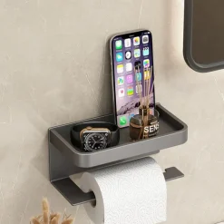 Toilet Tissue Holder Punch Free Toilet Roll Paper Storage Rack Tissue Box Toilet Toilet Paper Holder Toilet Paper Holder