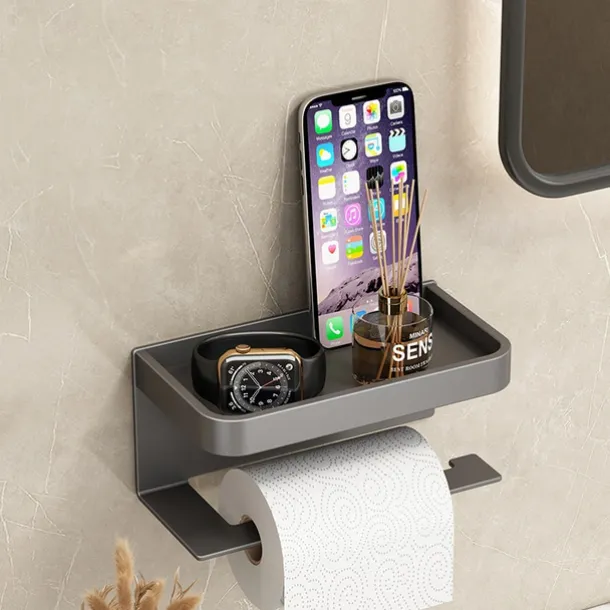 Toilet Tissue Holder Punch Free Toilet Roll Paper Storage Rack Tissue Box Toilet Toilet Paper Holder Toilet Paper Holder