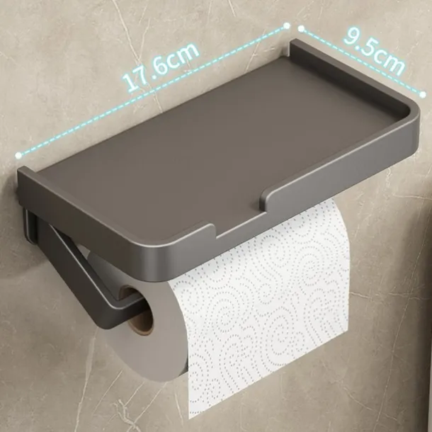 Toilet Tissue Holder Punch Free Toilet Roll Paper Storage Rack Tissue Box Toilet Toilet Paper Holder Toilet Paper Holder