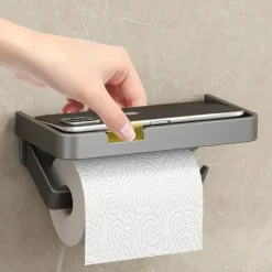 Toilet Tissue Holder Punch Free Toilet Roll Paper Storage Rack Tissue Box Toilet Toilet Paper Holder Toilet Paper Holder