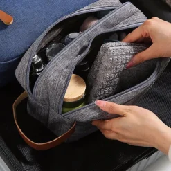 Toiletry Bag For Men - Water Resistant Travel Large Toiletry Organizer Hanging Dopp Kit Men's Shaving Bag For Traveling Accessories Toiletries